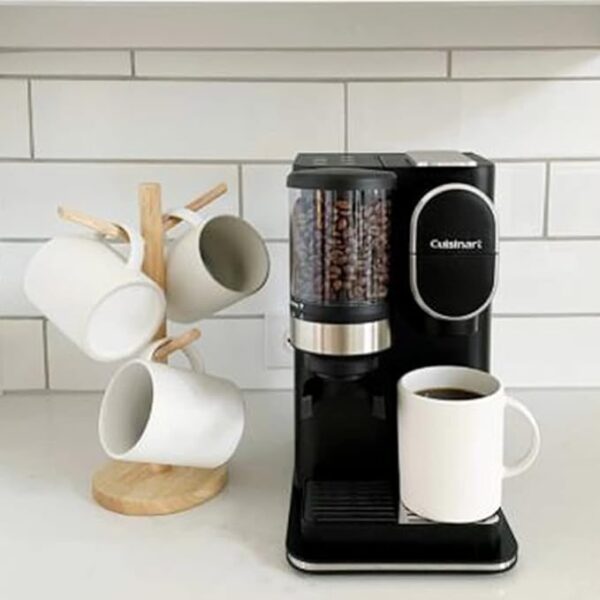 Cuisinart Single-Serve Coffeemaker with Grinder, 3 Brew Sizes, Black - Image 4