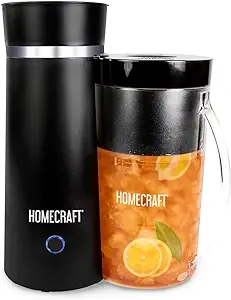 Homecraft Electric Iced Tea Maker, Cold Brew, Insulated, Black, Small