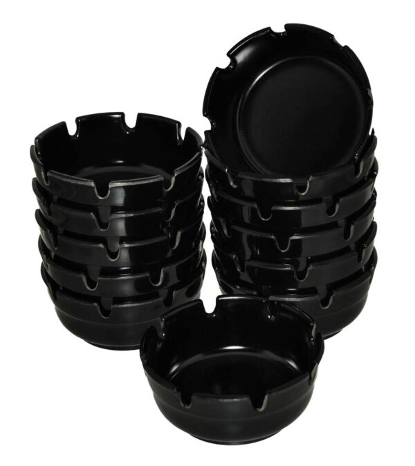Tablecraft Black Melamine Ashtray