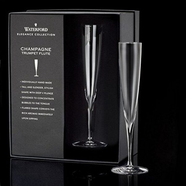 Waterford Elegance Crystal Trumpet Flutes - Image 2