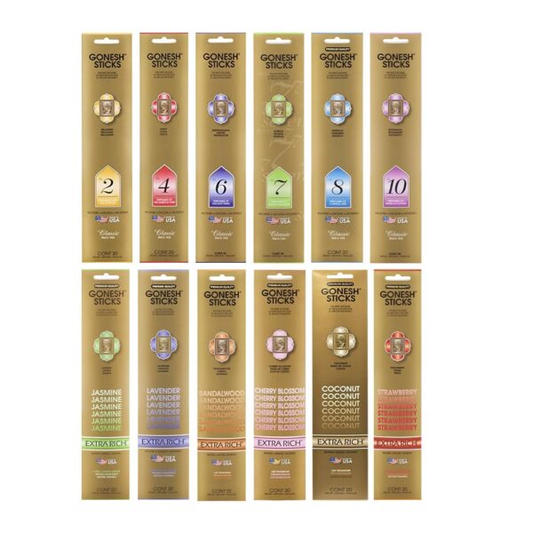 Gonesh Incense Sticks Variety Pack
