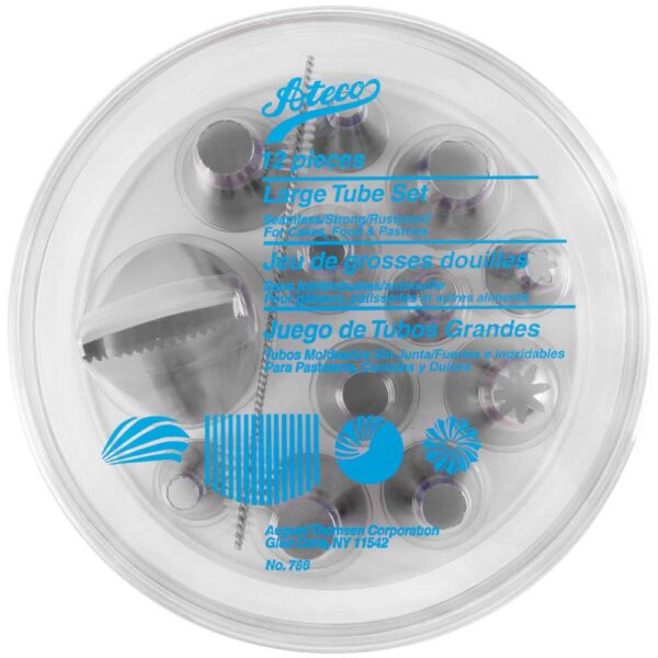 Ateco Jumbo Pastry Tip Set - Image 3