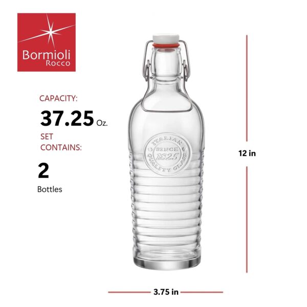 Bormioli Rocco Glass Bottles Set - Image 2