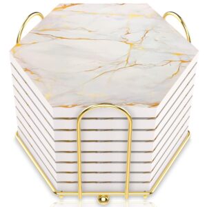 Marble Ceramic Coaster Set