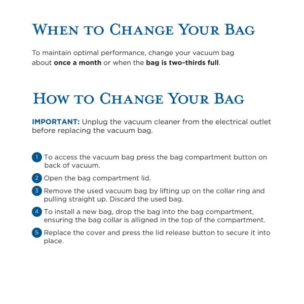 Riccar R25 HEPA Vacuum Bags - Image 3