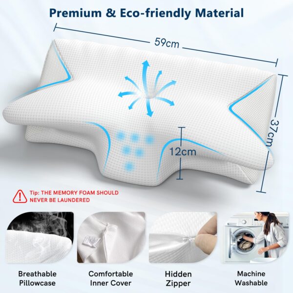 Vuteehy Ergonomic Memory Foam Pillow - Image 5