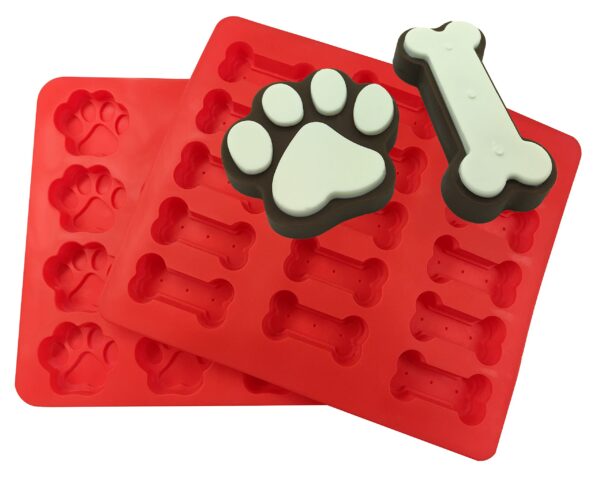 Dog Paw Bone Mold Combo